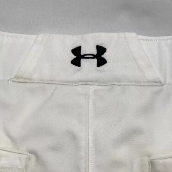 Under Armour Men’s XL Open Bottom Baseball Pants White UA HeatGear Activewear - Picture 5 of 10
